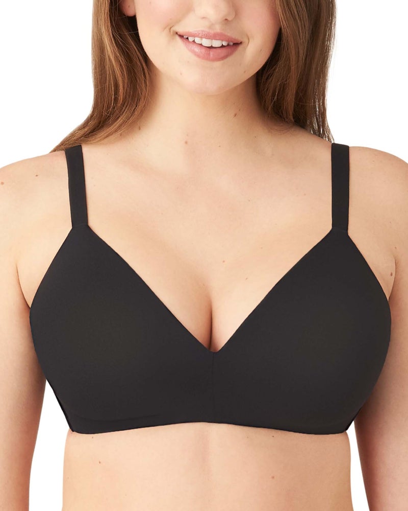 Wacoal Women's How Perfect Wire Free Bra, Black, 34D - Image 1